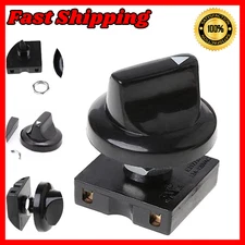 Black Fan Rotary Switch 4 Position 3 Speed Selector Switch Governor Button Fan