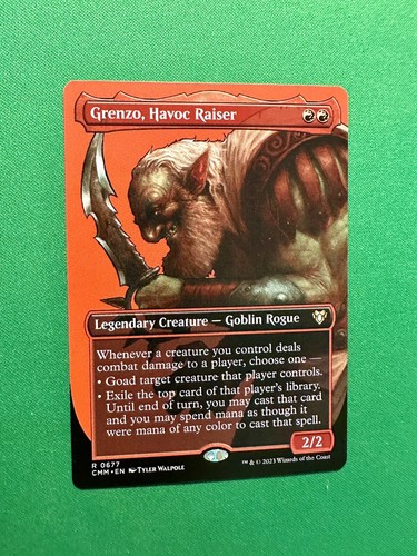 Grenzo, Havoc Raiser 677 Borderless - MTG CMM - M/NM Unplayed FAST2SHIP!!