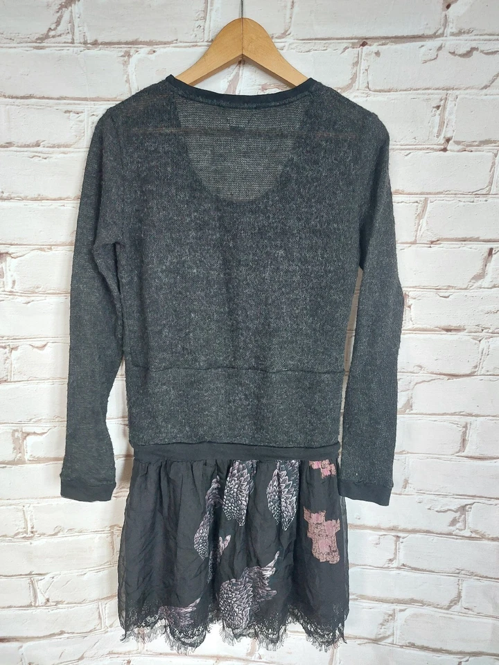 Custo Barcelona Damen Kleid Dress Gr. 3 M Seide Polyester  - Bild 2 von 4