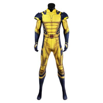 Deadpool 4 Wolverine James Howlett Combinaison Cosplay Golden Wolf Bodysuit Men