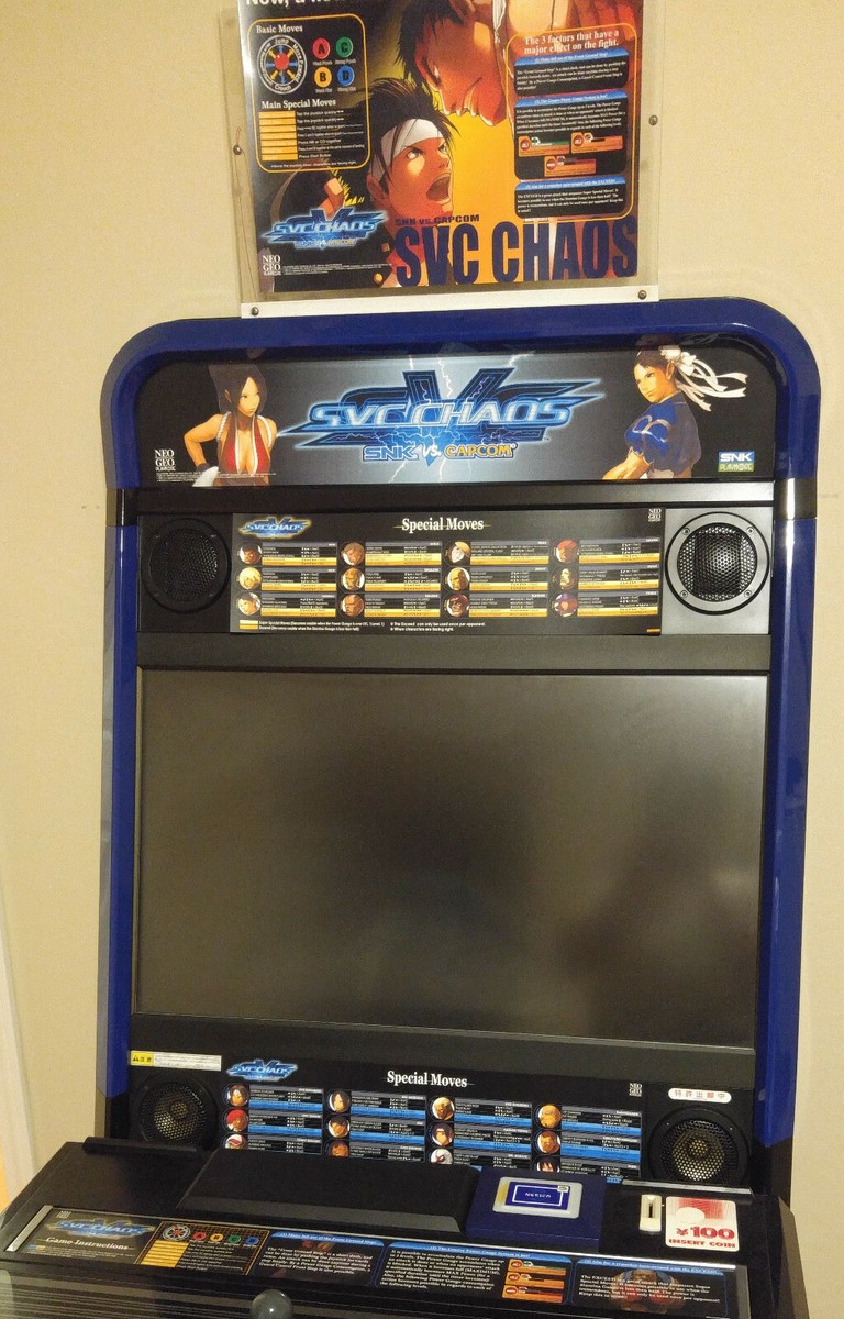 Neo Geo SNK vs Capcom SvC Chaos Instruction Art set for Taito