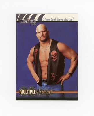 STONE COLD STEVE AUSTIN 2003 Fleer Wrestle Mania Multiple X #90 JM