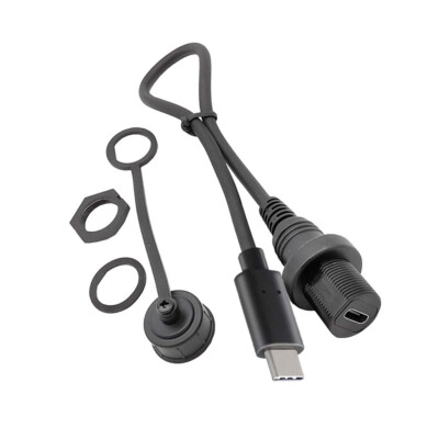 G57 USB C Panel Mount Verlängerungskabel, USB 3.1 Type C Stecker auf Buchse