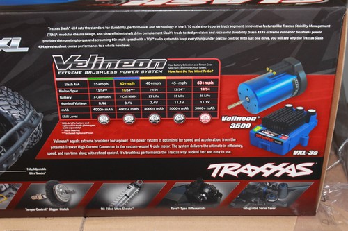 Traxxas TRX 68286-4 Orange Slash 4x4 Vxl Clipless 1:10 short-Course Nip RC - Picture 5 of 17