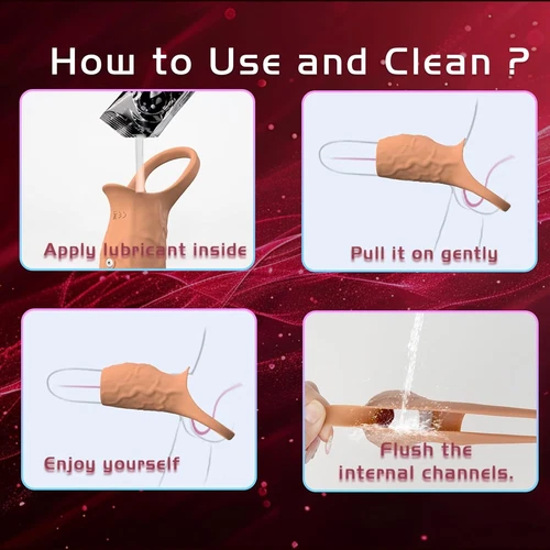 Couple Sex-Toy Clit Orgasm Male Vibrating Cock Ring Waterproof Penis Vibrator - Picture 7 of 9