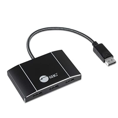 SIIG 8K 1x3 DisplayPort 1.4 to DisplayPort MST Hub Splitter (CE-DP0P11-S1-FBM)