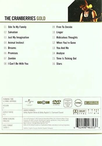 DVD THE CRANBERRIES GOLD The Videos (16 Tracks), Neuwertig, EAN 602498463536 - Foto 2 di 2