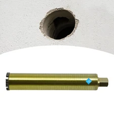 Gold Wet Core Drill Bit 15.75in Drilling Depth For Concrete Diamond Core Drill
