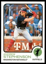 Andrew Stephenson 2022 Topps Heritage High Number #570 Washington Nationals