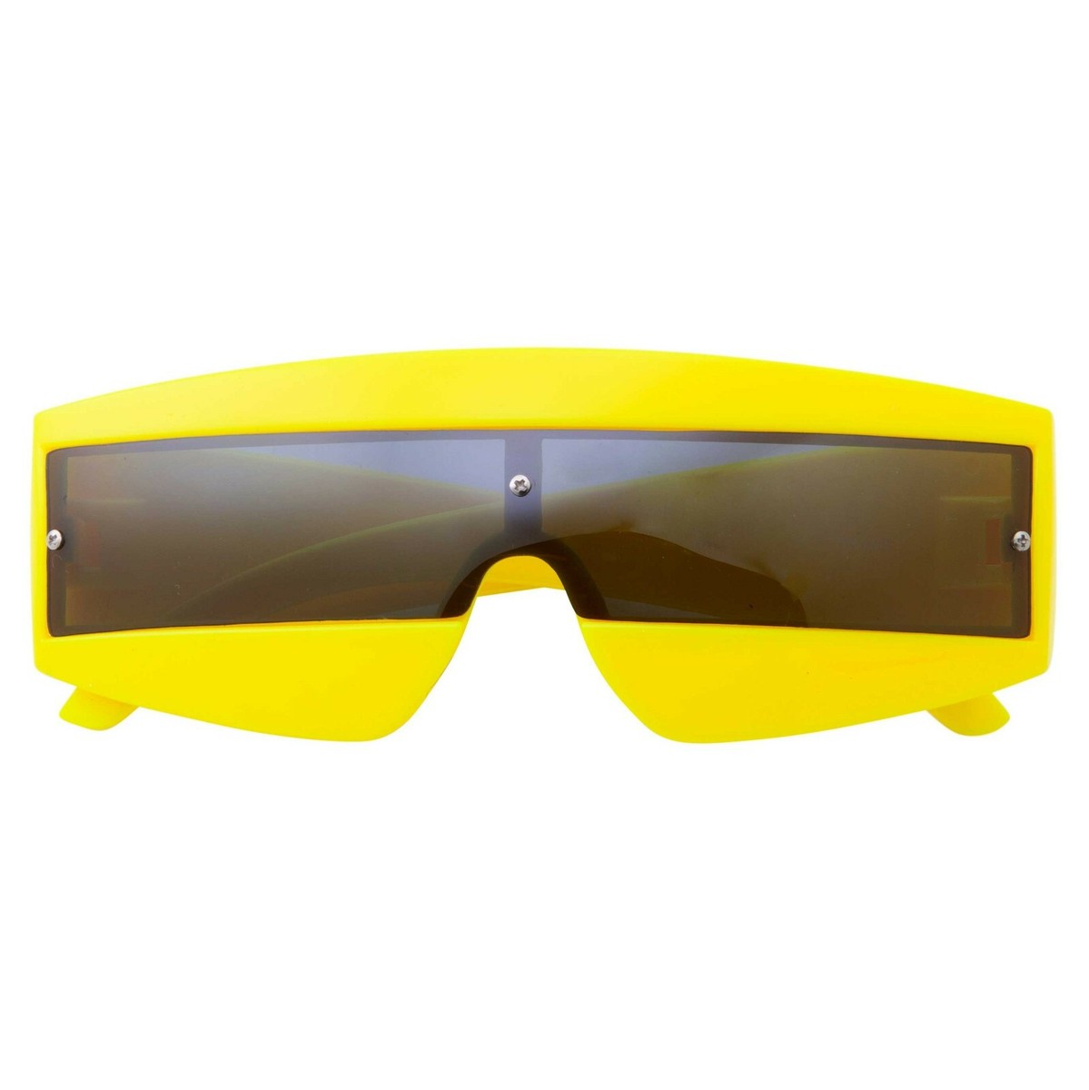 Lunettes De Soleil Visière Années 80 - Style Robot/cyclope Fluo - Neuf Avec étiquettes