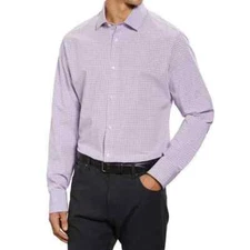 Kirkland Signature Men's Performance SportShirt Purple Check VARIATION