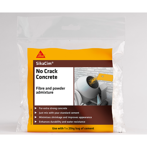 Sika Cim No Crack Fibre, FIBRE ADMIXTURE ENHANCING CONCRETE STRENGTH EVERBUILD - Picture 1 of 4