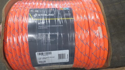 NEW LARGE SPOOL -STERLING ROPE - HTP STATIC 7/16''  600FT  ORANGE-GREAT DEAL !!!!