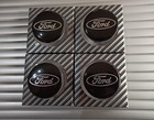4x BLACK FORD CENTRE CAPS 54MM ALLOY WHEEL FITS MOST MODELS FOCUS FIESTA KA