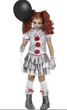 Carnevil Clown IT Pennywise Inspired Girl's Halloween Costume Dress