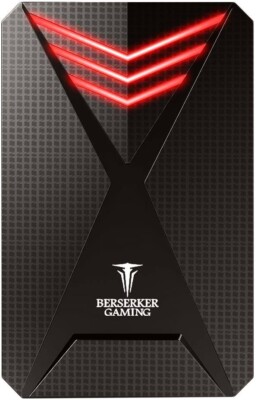 Externes GEHÄUSE GAMER Gjalb Red Berserker & Festplatte 500GB | HGST Z7K500 2,5''