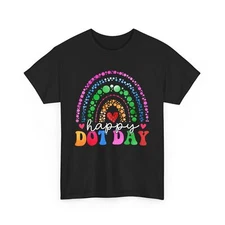 Rainbow Happy Dot Day Shirts For Kids Men Women Teacher T-Shirt