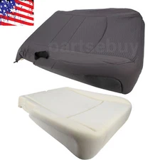 For 13-18 Dodge Ram 2500 Driver Bottom Cloth Seat Cover Gray +Foam Cushion US