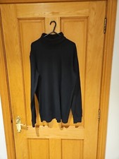 Benger Austrian Black Roll Neck Ski Top Cotton size L
