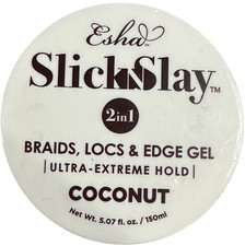 Slick N Slay Braiding Gel 2-in-1 Braid and Edge Gel Ultra Extreme Hold COCO