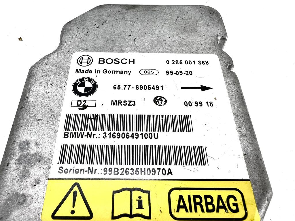 BMW 3 E46 5 E39 7 E38 X5 E53 Airbagsteuergerät 0285001368 9605491r 