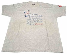 XXL Vintage Made In USA 90’s NRA Constitution Themed 2A Shirt