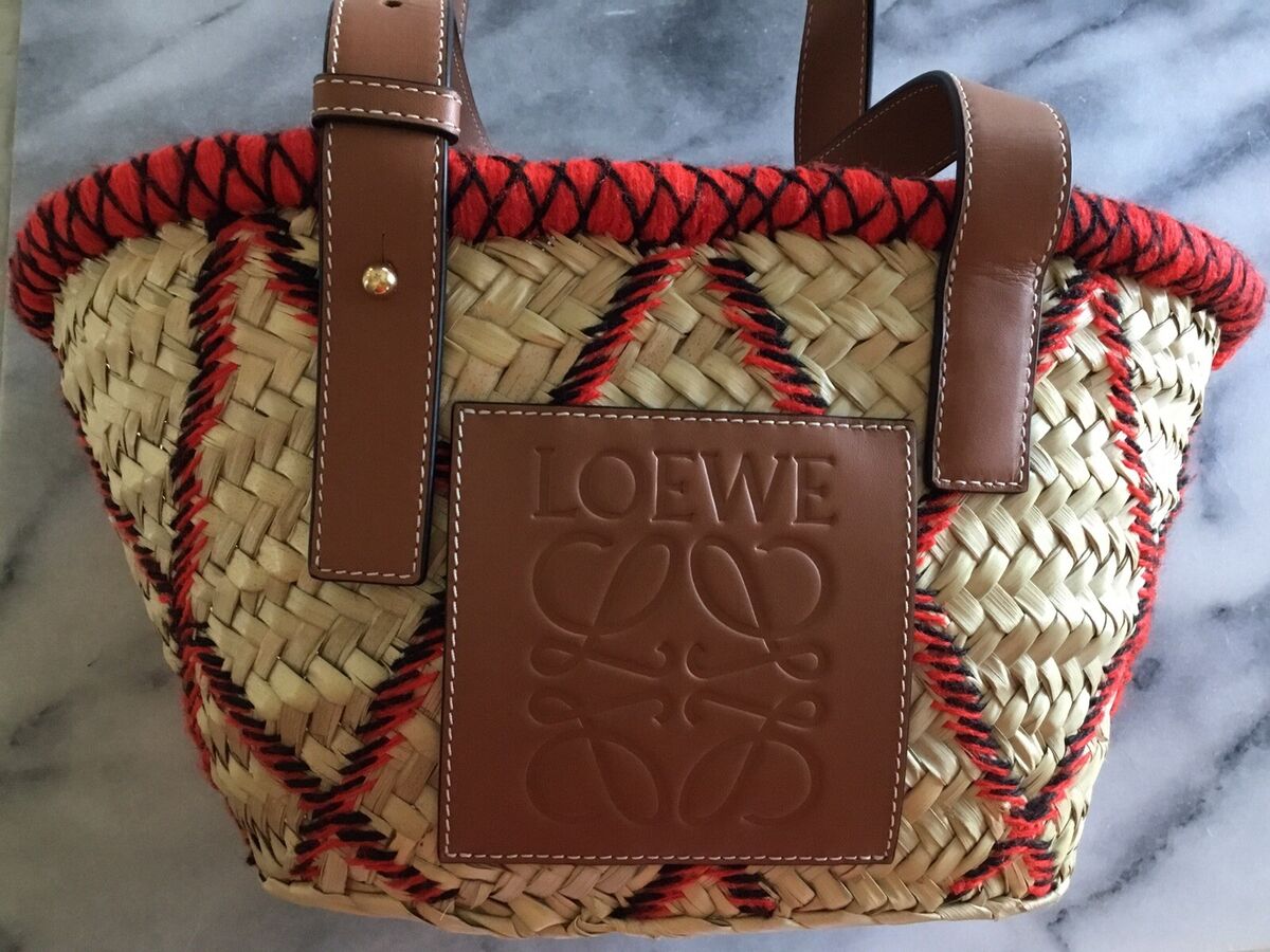 loewe basket bag With Red And Black animals size small | eBay loewe basket bag With Red And Black animals size small | eBay