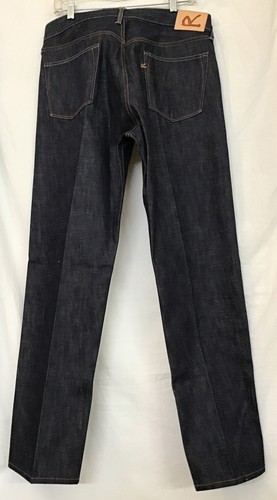 Blue Denim Jeans Stiff Cotton Size 