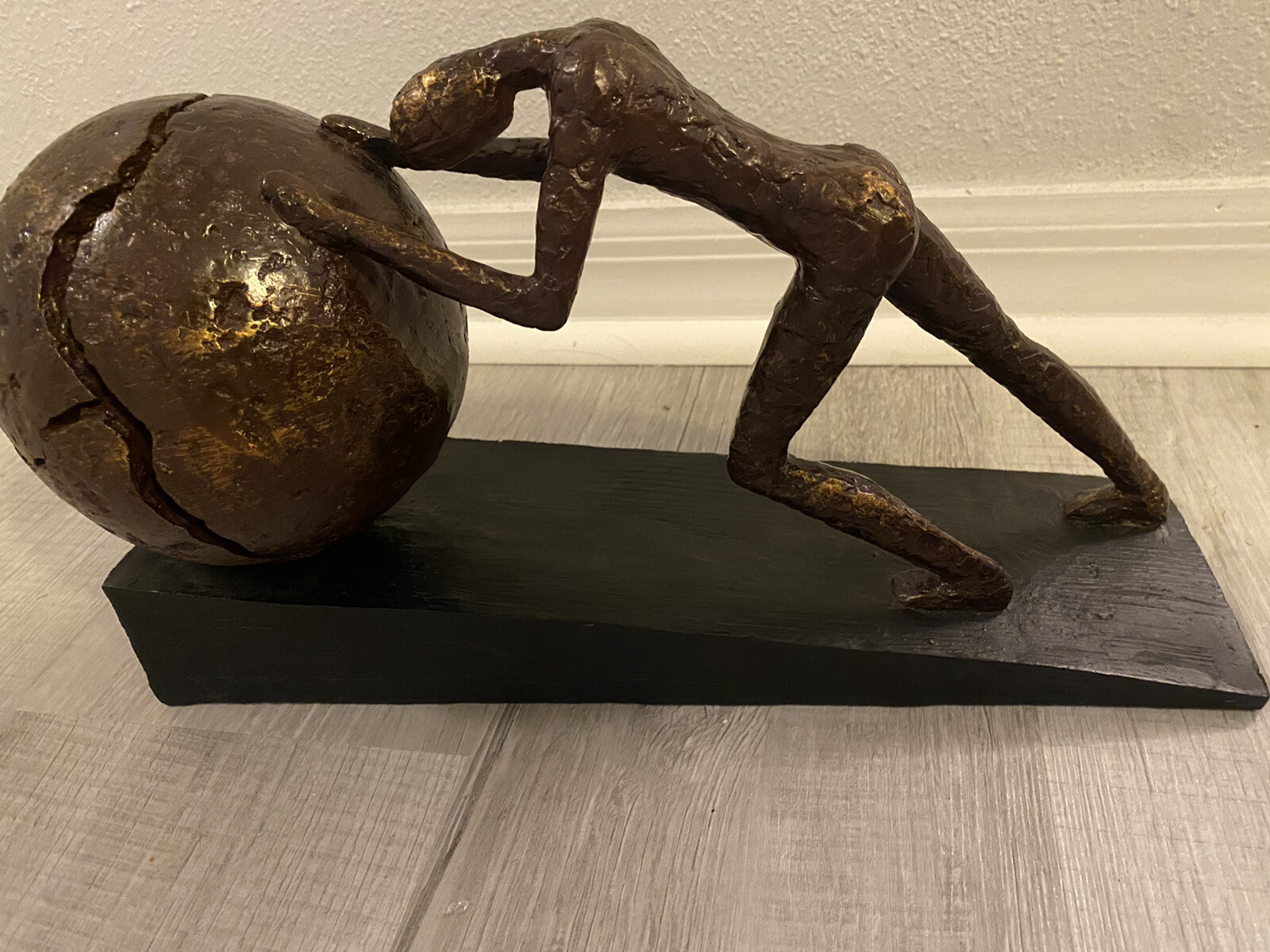 Deco 79 Industrial Polystone Man Sculpture, 5"L x 15"… Gem