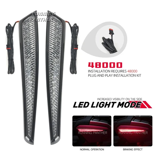 Top Box Trunk Side Light Decorative LED Lamp For Honda Goldwing GL1800 2021-2023 - Picture 5 of 13