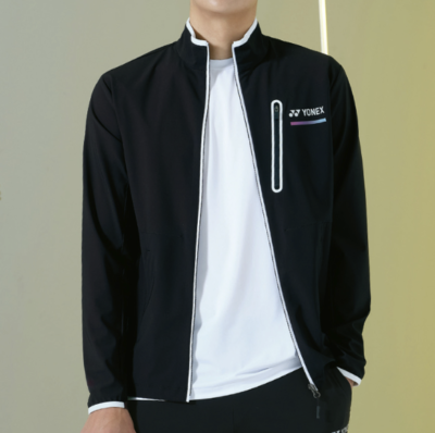 YONEX 24F/W Men's Badminton Training Woven Jacket Sports Top Black