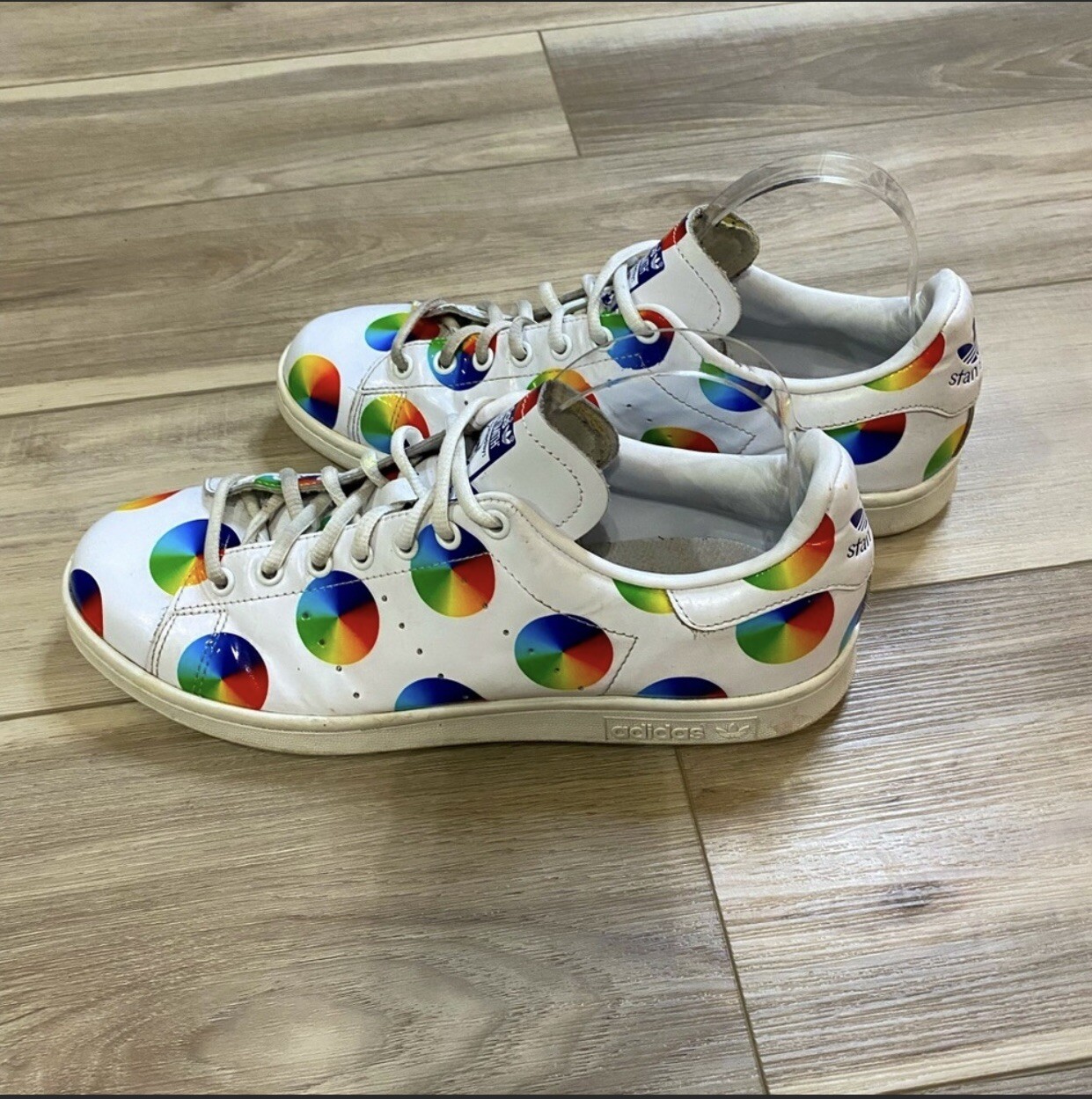 Adidas Originals Stan Smith Rainbow Polka Dots Shoes Mens Size 10 US S77367  | eBay
