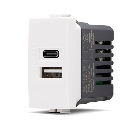 SERIE BTICINO FRUTTI MATIX COMPATIBILE PRESA SCHUKO LAN PULSANTE DEVIATORE USB! - Foto 18 di 36