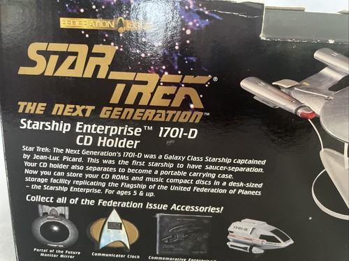 Star Trek Star Ship Enterprise 1701-D Soporte para CD ~ ¡NUEVO! ~ MH37 - Imagen 5 de 7
