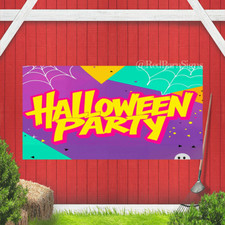 Halloween Party Indoor Outdoor Banner