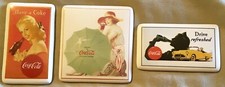 3 Vintage Coca-Cola Magnets 2 Dated 1988 and 1 Dated 1991