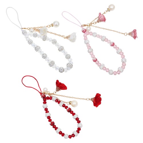 3 Pcs Blumenarmband Lanyards Zum Aufhängen Von Telefonen Hängedekoration - Zdjęcie 4 z 12