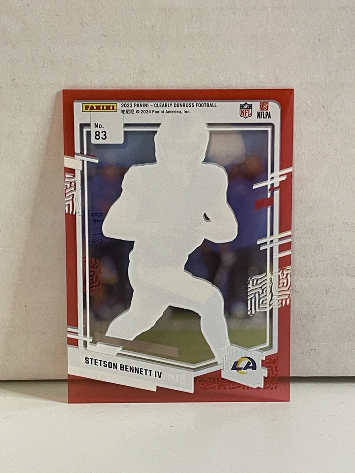 2023-24 Donruss Clearly Stetson Bennett IV Red Rated Rookie /49 #83 - Image 2 of 2