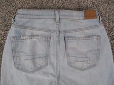 American Eagle Jeans Womens 00 Blue Denim Mom High Rise Medium Wash Retro 24x27