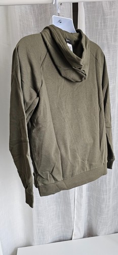 Men's UA Rival Fleece Hoodie Marine OD Green Size L NWT - 第 2/2 張圖片