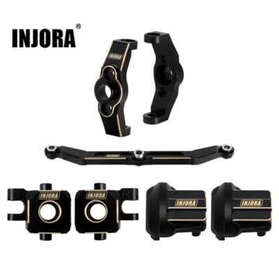 INJORA Brass Steering Link Axle Diff Cover Steering Knuckle C Hub for 1/18 TRX4M