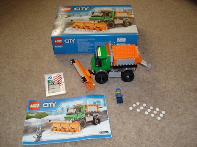 Lego City 60083 Snowplow Truck -RETIRED -Snow Plough 100% complete in box  UK