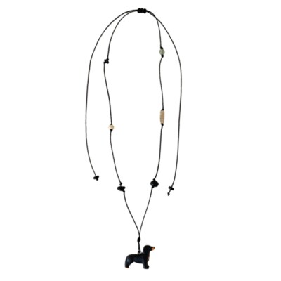 Dachshund Dog Necklace Handmade Resin Jewelry for Pet Lovers and Trendsetters