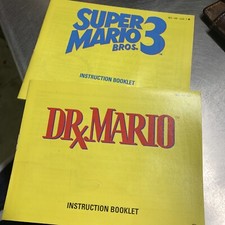 Super Mario Bros. 3 Dr. Mario Nintendo NES Instruction Manual Booklets