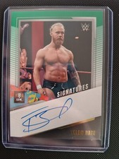WWE 2022 PANINI NXT - TYLER BATE AUTO GREEN PARALLEL #NS-TBT