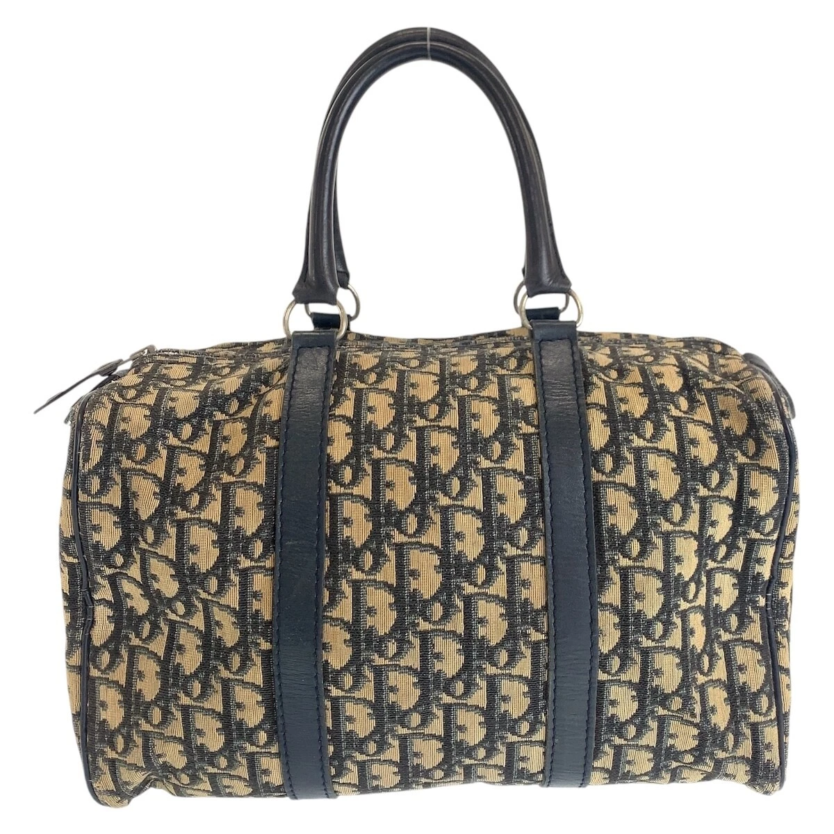Sac à main trotteur vintage Dior mini sac Boston toile/cuir