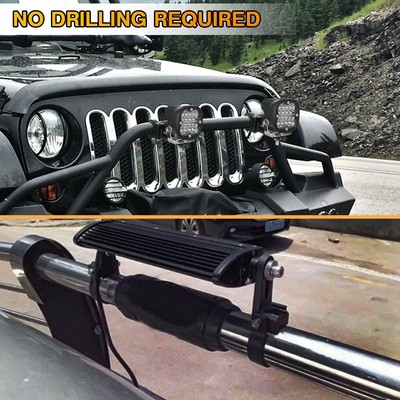 4-Pack 2-Inch Bull Bar Tube Mount Clamps – For LED Light Bars On ATVs, UTVs, Trucks