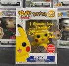 FUNKO POP 553 – Pokemon – PIKACHU Authentic Autograph w/ COA