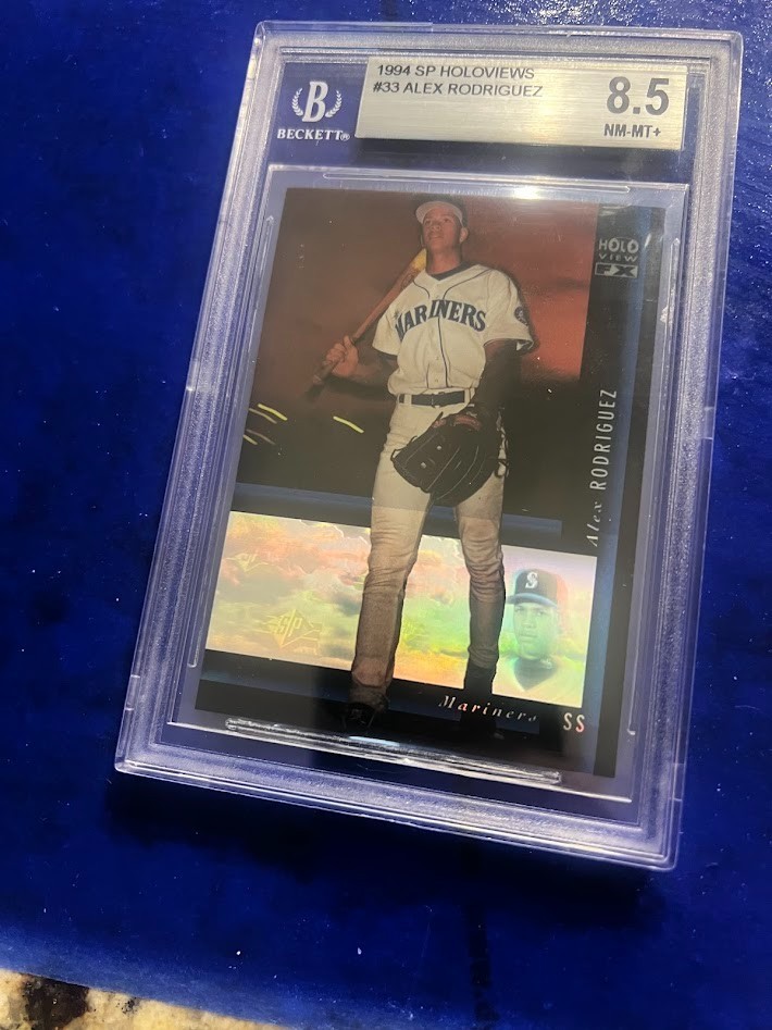 Alex Rodriguez 1994 SP Holoview Blue #33 Rookie Card   beckett 8.5