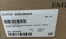 Emtek 5212HLOUS19RH Helios Right Handed Privacy Door Lever Set, Flat Black*READ*